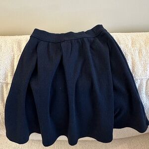 Hollister Navy Flare Cotton Skirt Size XS